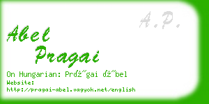 abel pragai business card